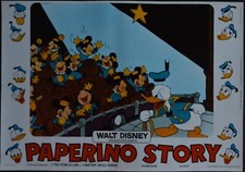 fotobusta PAPERINO STORY DONALD DUCK ANIMAZIONE CARTONE WALT DISNEY