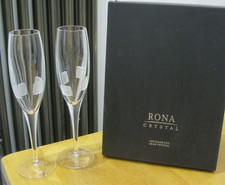 2x Flauti Champagne Quadrati