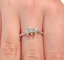 Anello trilogy Recarlo ZR 497/B30 in oro bianco e diamanti da Gioielleria Amadio