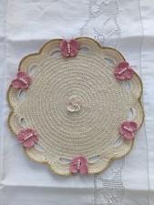 Centrino rotondo beige - centrino,