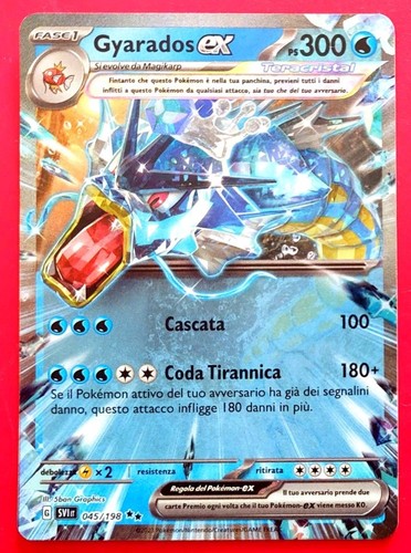 Carta pokemon gyarados - pokemon, ex