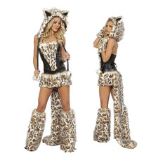 Costume leopardo peluche sexy