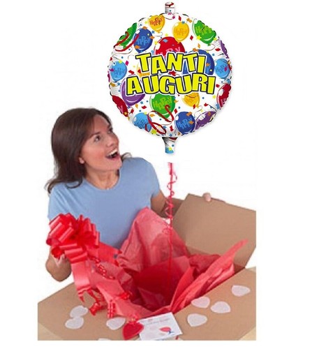 Scatola sorpresa palloncino - scatola, sorpresa+palloncino