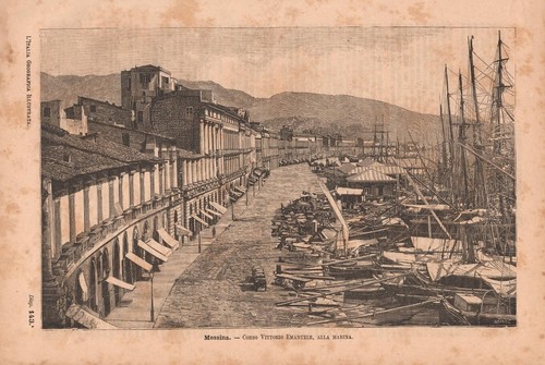 Stampa antica messina corso - stampa,