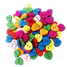 100 pezzi bottoni in legno