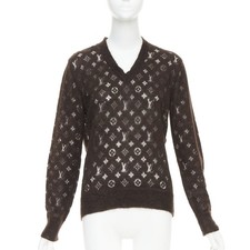 Maglione maglia trasparente