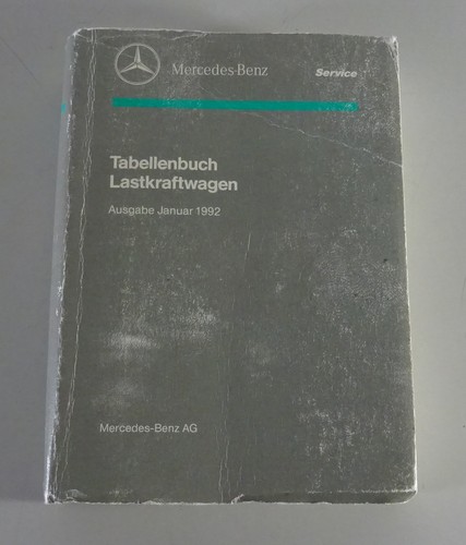 Libro tabella mercedes - libro, benz