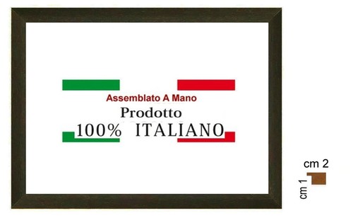 Cornice legno piatta nera - legno,
