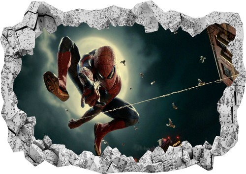 Adesivo parete spiderman super - adesivo,