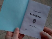 MONDIALPOL 1987 TORINO Manuale Regolamento GPG Guardia Giurata Vigilanza Militar
