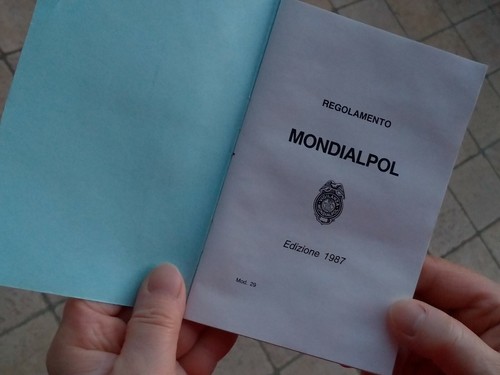 Mondialpol 1987 torino - torino, manuale