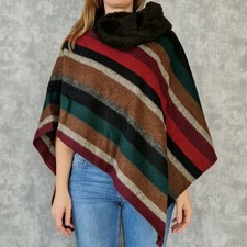 Poncho tweed soprabito
