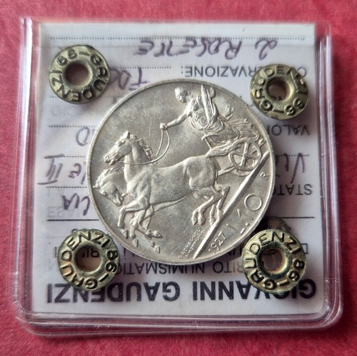 Lire 1927 biga rosette - 10,