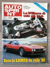 AUTOSPRINT n.46 anno 1981 - La Williams 6 vale già la 4 - Lancia Rally '82