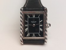 Sarcar orologio vintage rettangolare uomo donna Tank carica manuale 22.5 mm