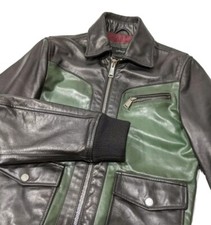 Bomber giacca biker uomo pelle