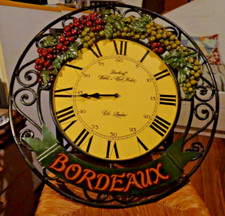 Country Corner Orologio a muro deberry watch clock marker tema  UVA Bordeaux 