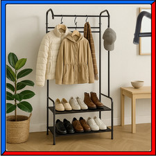 Stand Appendiabiti da Terra Attaccapanni con Scarpera Moderno da Ingresso Loft
