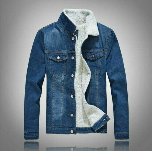 Giacca denim sherpa - , pile