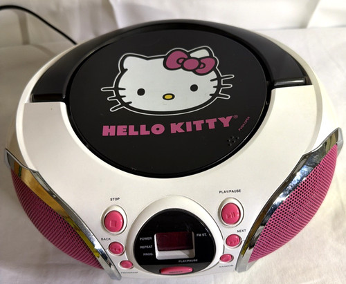 Lettore hello kitty boombox - cd,