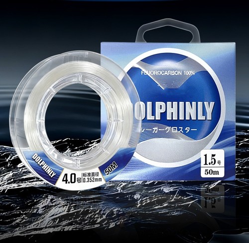 50m fluorocarbon pesca esca - pesca,
