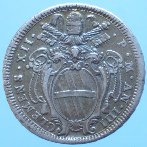 Clemente xii testone 1734 - 1734, roma