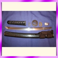 Wakizashi 脇差 “ Kanemune” 包宗 Spada reale giapponese 31,3 cm Koshirae 拵え KATANA 刀