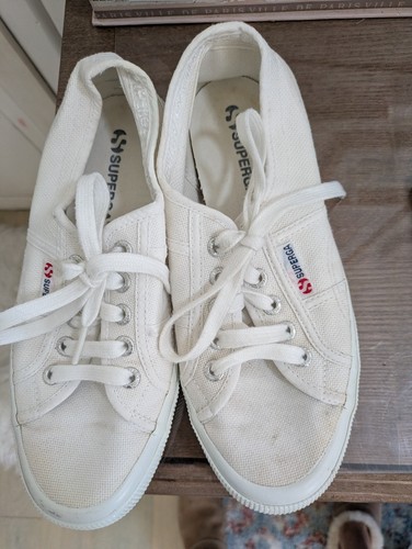 Superga white canvas - white,