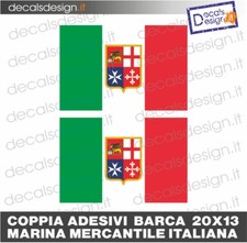2 Adesivi bandiera marina