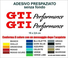 Coppia Adesivi Golf GTI