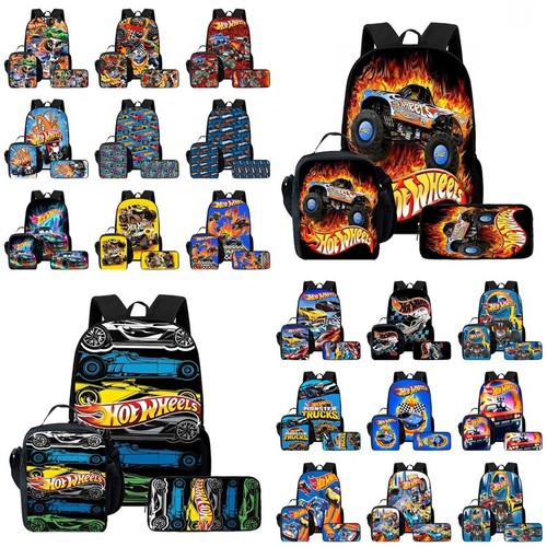 Zaino scuola hot wheels - scuola, 3d