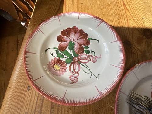 Antico piatto faience vintage - piatto,
