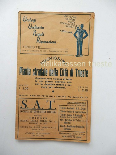Trieste 1936 vecchia mappa - trieste,