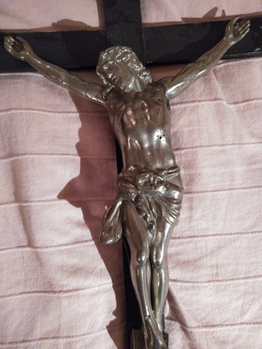 Antico crocifisso legno - in,