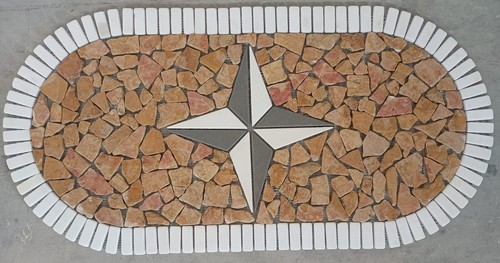 Rosone mosaico marmo pavimenti - rosone,