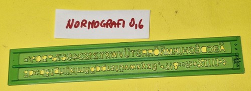 Normografo lettere numeri - e,