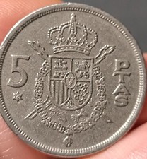 5 pesetas 1975, la transición