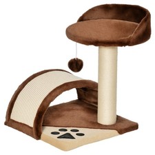 PawHut Albero Tiragraffi per Gatti con Cuccia e Pali in Sisal 36x36x44cm