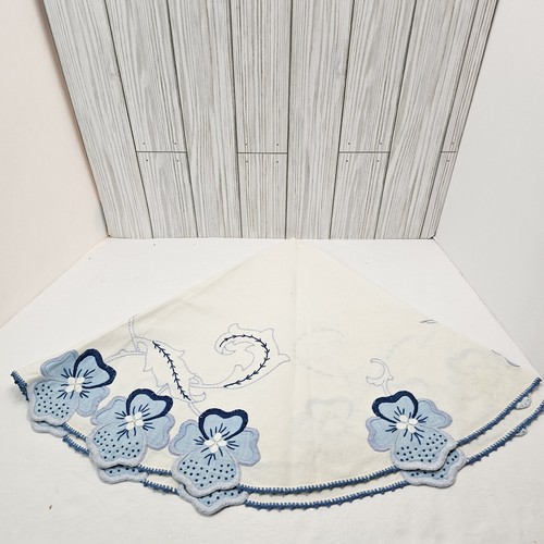 Tovaglia vintage bianca cotone