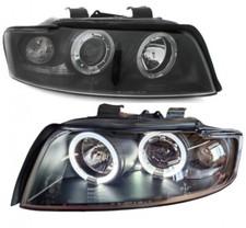FARO ANGEL EYES PER AUDI A4 8E B6 01-04 LED LUCE DI POSIZIONE NERO (S)