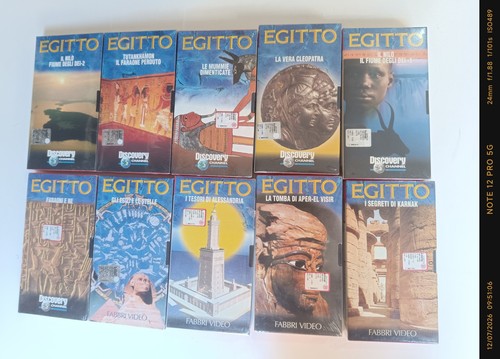 Lotto vhs pezzi - vhs, egitto