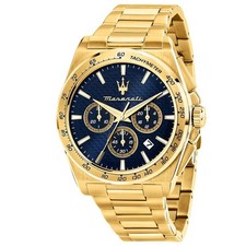 Orologio Uomo Maserati Velocità Oro Quadrante Blu R8873652002 NUOVO E ORIGINALE