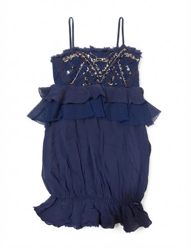 Vestito blu elegante con