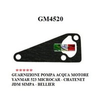 GUARNIZIONE POMPA ACQUA MOTORE YANMAR 523 MICROCAR CHATENET JDM SIMPA GM4520
