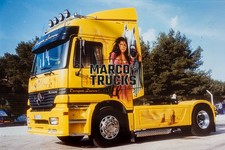 Truck photo Mercedes-Benz Actros Tractor unit only France yellow Transport #a5tg