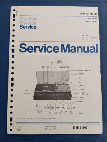 Philips 22rh852 service manual - 22rh852,
