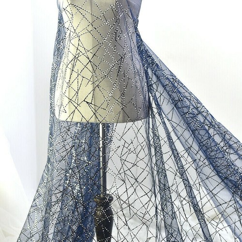 Paillettes tulle rete pizzo - paillettes,