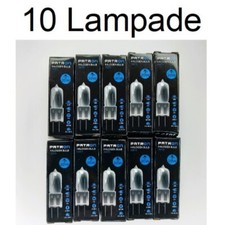 Confezione 10 lampade / lampadine BISPINA G4 alogena consumo 20W 12V