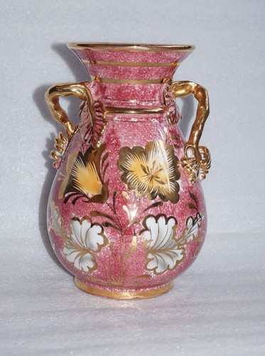 Vaso ceramica dipinto mano - vaso,