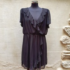 Vestito abito nero con volant  New Look Curves taglia EU 50 / UK 22 / USA 18